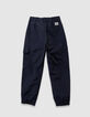 Jogging azul marino nailon battle niño-5