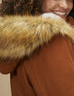 Parka caramel fourrée à capuche I.Code-5