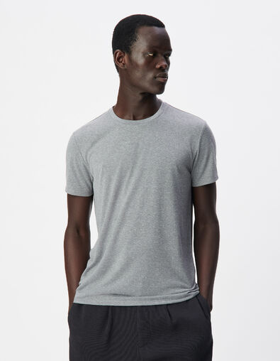 Graues DRY FAST T-Shirt Rundhalsausschnitt - IKKS