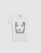 Tee-shirt rock blanc coton bio visage BLONDIE Femme-5