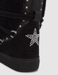 Women’s black INUIKII x IKKS suede fleece-lined boots-5