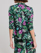 Women’s black LENZING™ ECOVERO™ jacket with tropical print-3