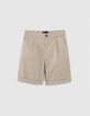 Bermuda CHINO beige garçon-1