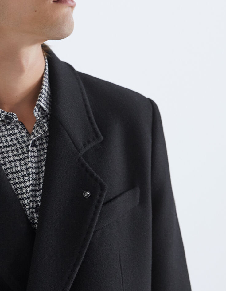 Men’s black Pure Edition double-breasted coat-4