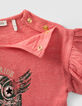 Baby girls’ red T-shirt with winged helmet-5