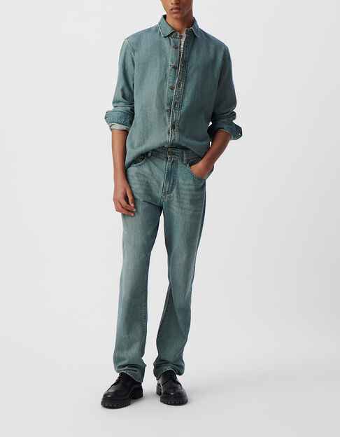 Surchemise en jean REGULAR bleu gris Homme - IKKS