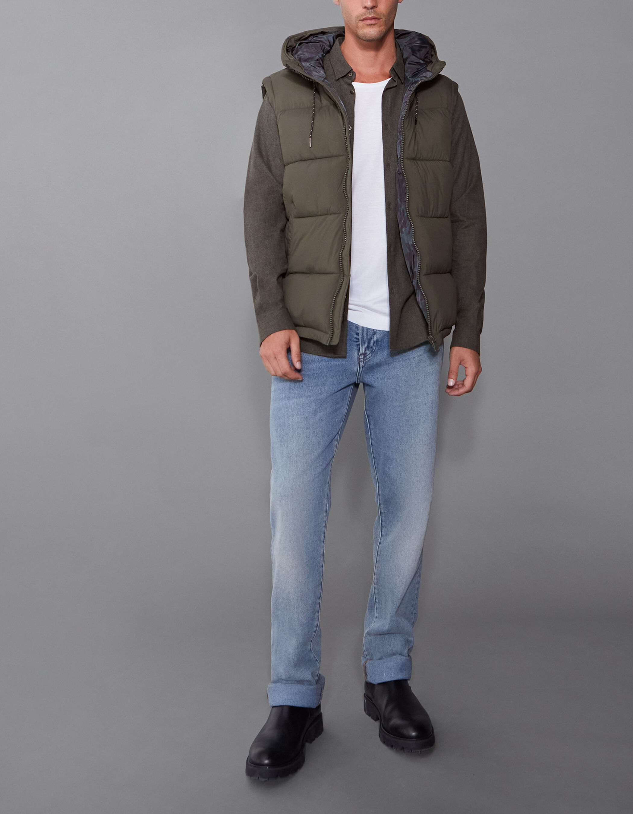 Mens store khaki bodywarmer