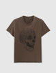 T-shirt laurel organic cotton skull-card Men-5
