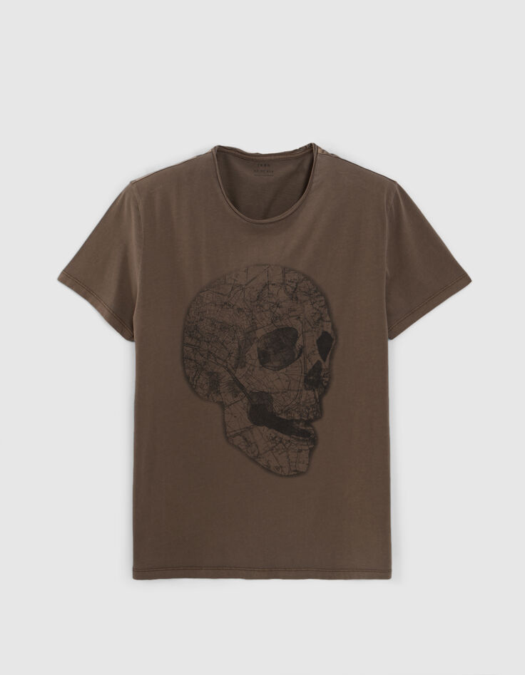 T-shirt laurel organic cotton skull-card Men-5