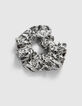 Schwarzes Mädchen-Scrunchie mit Dschungel-Rock-Print-4