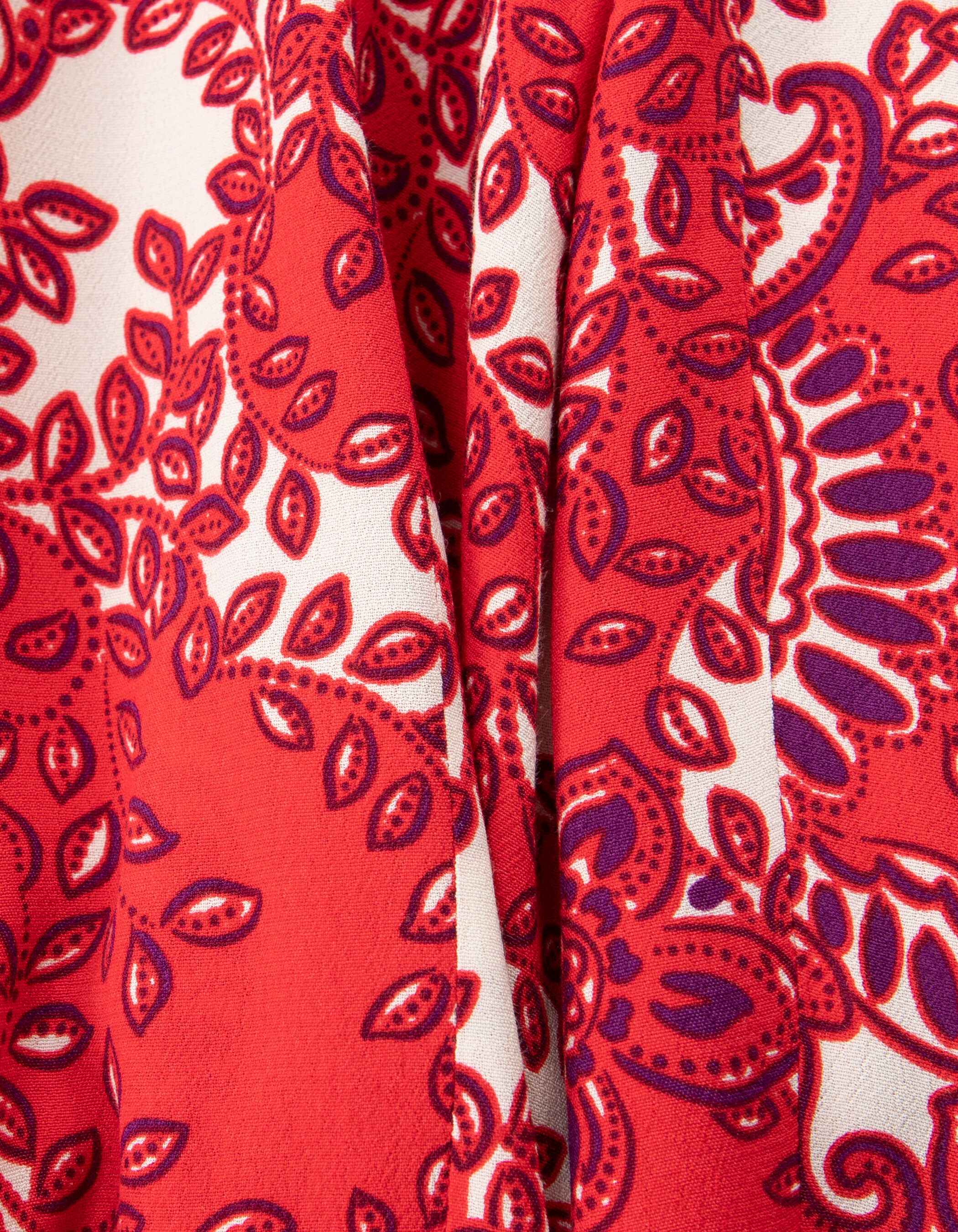 Red bandana print dress best sale