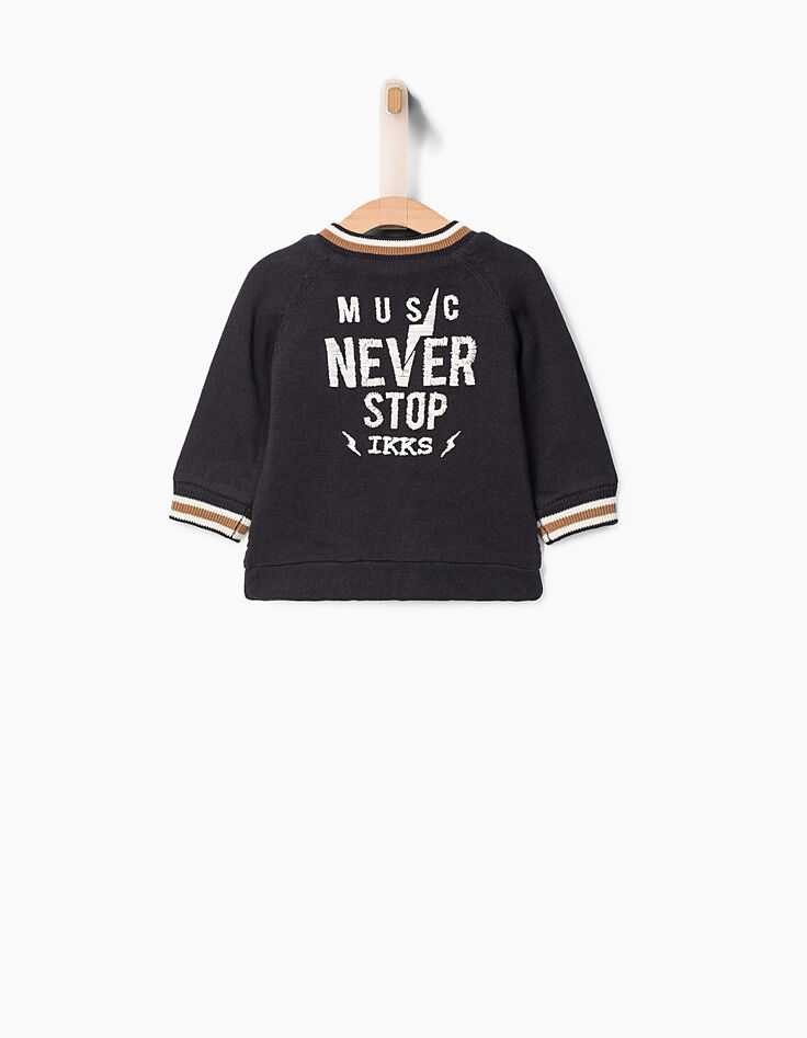 Cárdigan reversible bebé niño -3