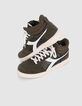 Leren sneakers unisex kaki en camouflage IKKS X DIADORA-5