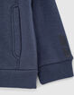 Boys’ slate IKKS HERO cardigan with glasses-4