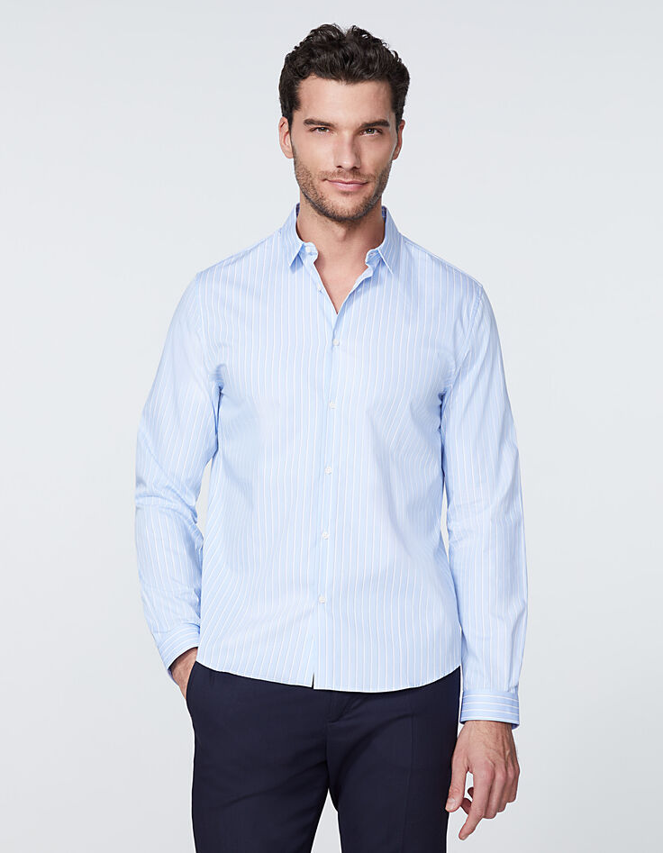 Chemise REGULAR myosotis à rayures Homme-3 Chemise REGULAR myosotis à rayures Homme-3