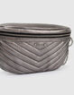 Sac banane 1440 METALLISE matelassé chevron femme-2