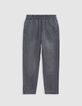 Jean JOGGER gris garçon-2