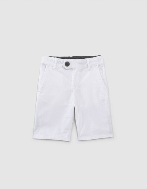 Boys' white Bermuda shorts - IKKS