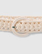 Ceinture écrue en crochet fille-4