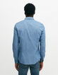 Camisa SLIM &iacute;ndigo denim hombre-3