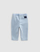 Blue maxi jeans with elasticated waistband for boys-3
