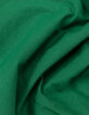 Blouse ample verte coton bio encolure brodée Femme-6