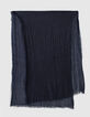 Fular azul marino relieve Hombre-3