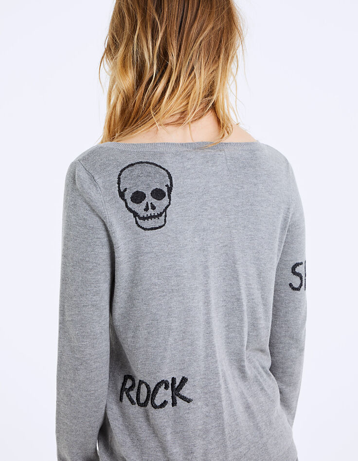 Damenpullover in Grau-5
