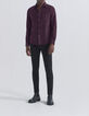 REGULAR overhemd dark plum fijne ribfluweel Heren-6