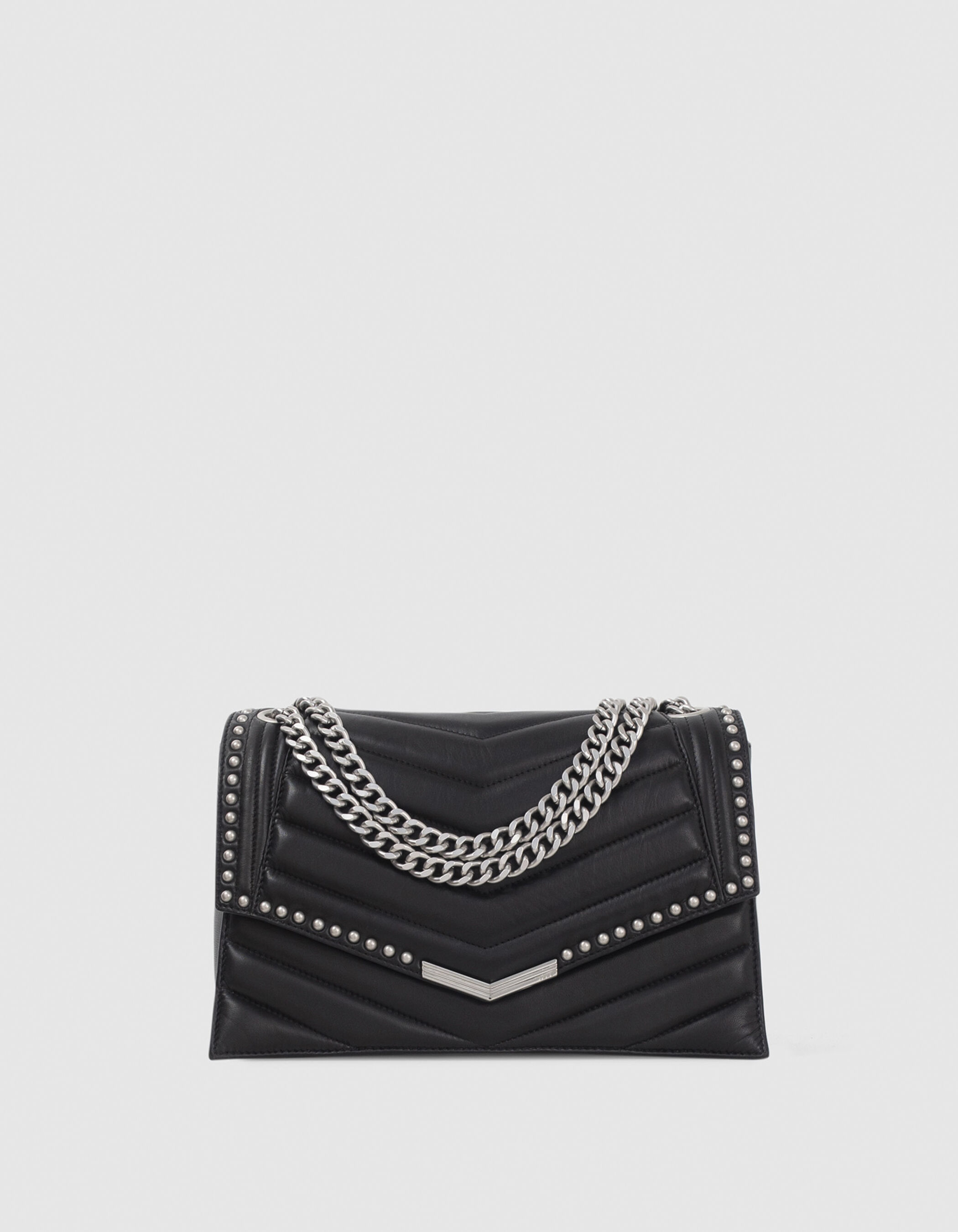 Bolso THE 1 rock negro cuero tachuelas L mujer Bolso THE 1 rock negro cuero tachuelas L mujer