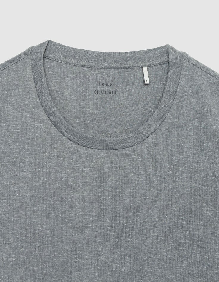 Graues DRY FAST T-Shirt Rundhalsausschnitt-7