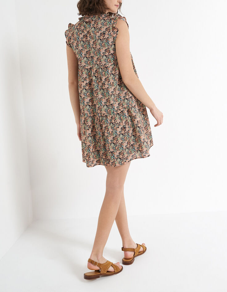 Robe chemise copper imprimé végétal I.Code-2