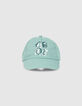 Casquette aqua à double print garçon -1