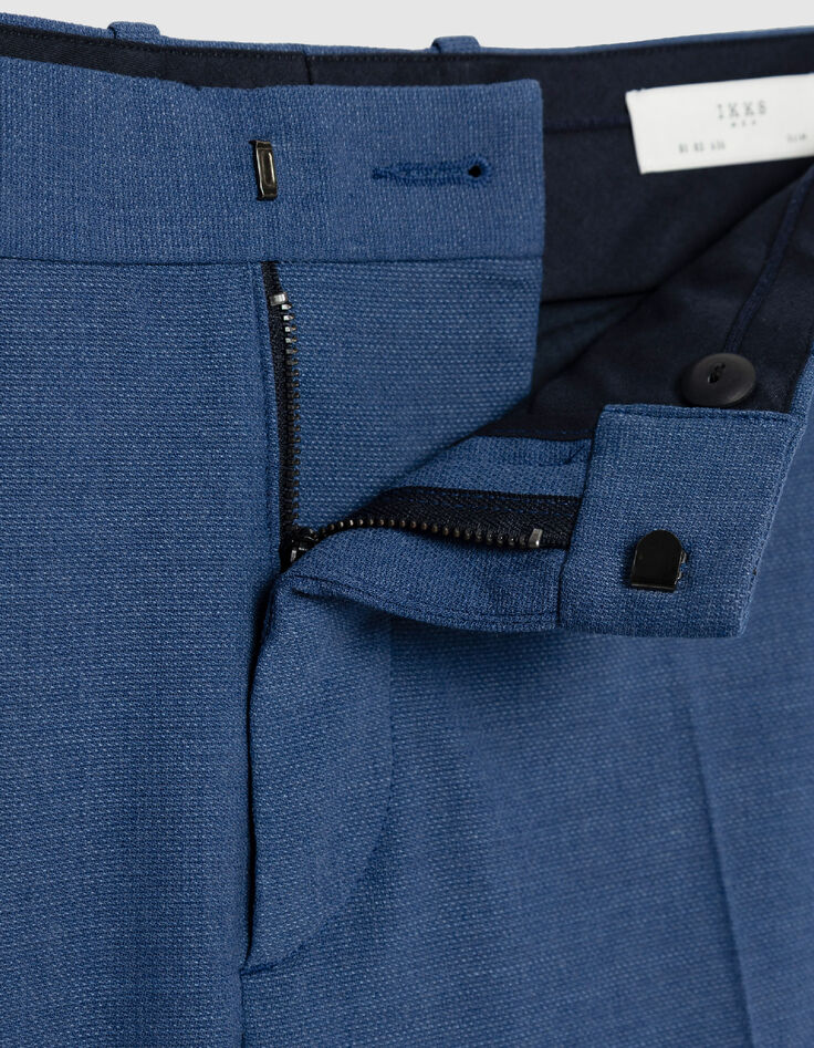 Pantalon de costume bleu indigo Homme-8