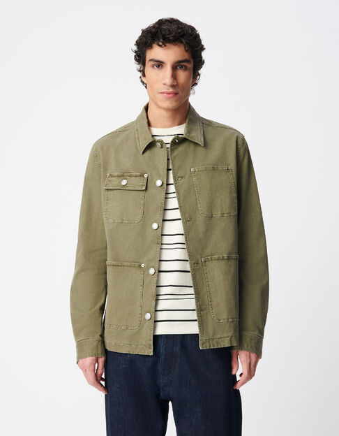 Veste saharienne kaki multipoches Homme - IKKS
