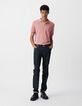Men’s sakura slub knit polo shirt-1
