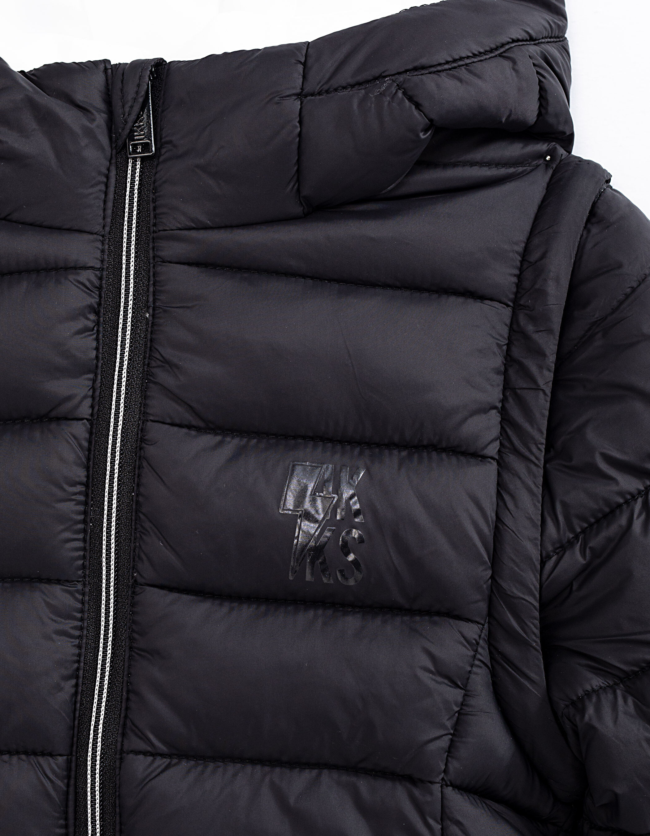 Boys black Essential recycled light padded jacket