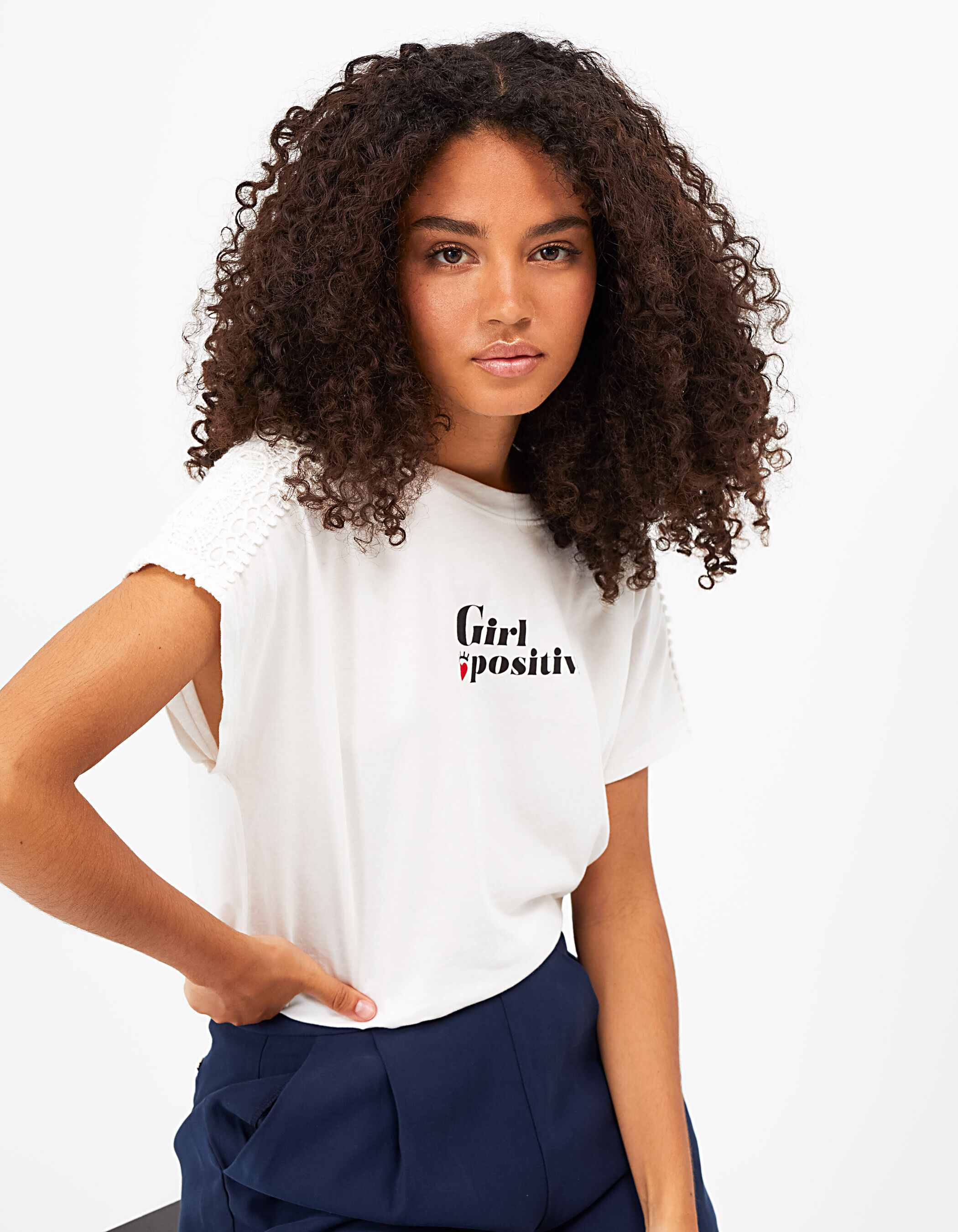Girl Positive with heart T-shirt