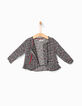 Blouse noire à imprimé cœurs bébé fille-4