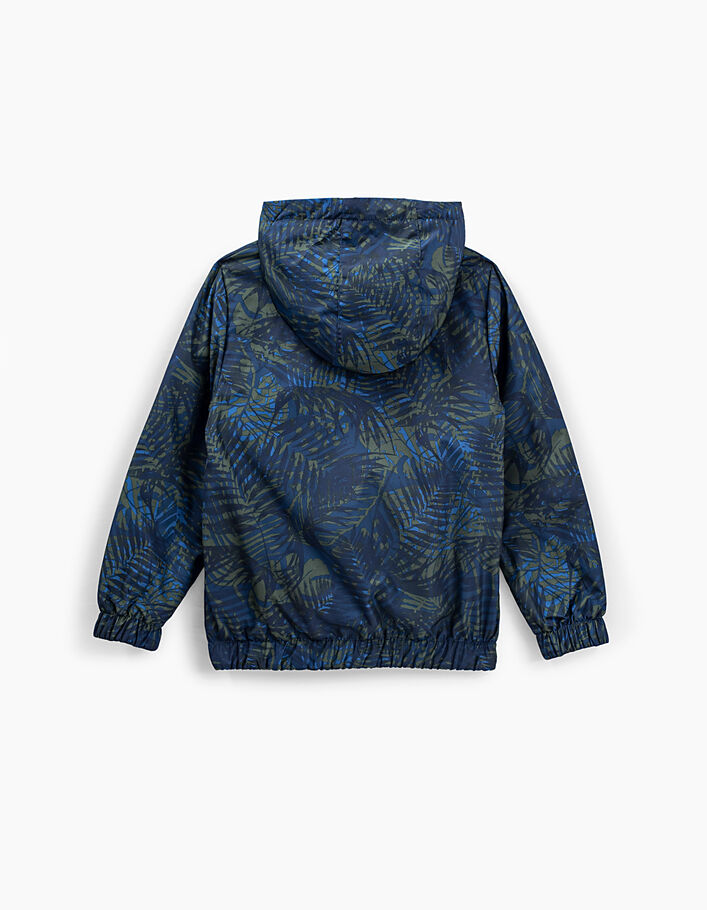 Boys’ indigo print and putty marl reversible jacket - IKKS