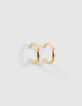 Creoolse oorbellen goudkleurig metaal Dames-5