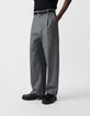 Pantalon de costume large gris faux-uni Homme-2
