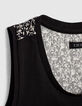 Schwarzes Mädchen-Bio-Tanktop, Mix-and-Match, Lilien-Print-8