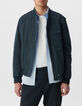 Men&rsquo;s ink soft nylon bomber jacket-7
