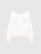 Witte trui vleermuismouwen doodshoofd dames-1