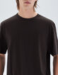 T-shirt dark choco bio Heren-4