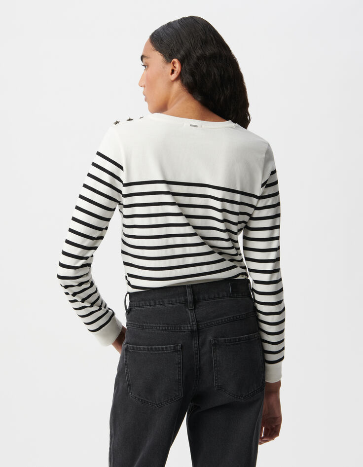 Camiseta marinera blanco roto de manga larga-3