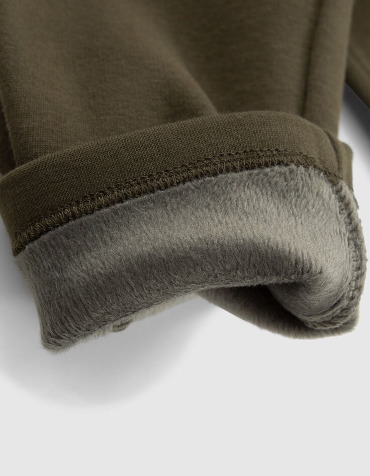 Boy's herringbone khaki jogging suit-6 Boy's herringbone khaki jogging suit-6