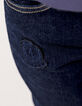 Jean SLIM brut avec badge et broderie garçon-4
