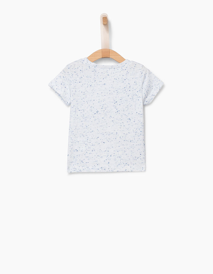 Baby boys' white T-shirt with meerkat graphic  - IKKS